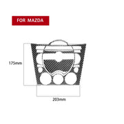 3 in 1 Car Carbon Fiber Dashboard Multimedia Panel Decorative Sticker for Mazda RX8 2004-2008, Left and Right Drive Universal