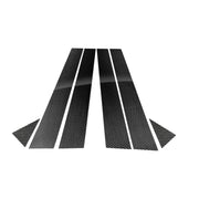 Car Carbon Fiber B Pillar Decorative Sticker for Audi A4L 2017-, Left and Right Drive Universal