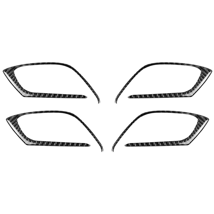 Car Carbon Fiber Inner Door Handle Decorative Sticker for Mazda CX-5 2017-2018, Left and Right Drive Universal