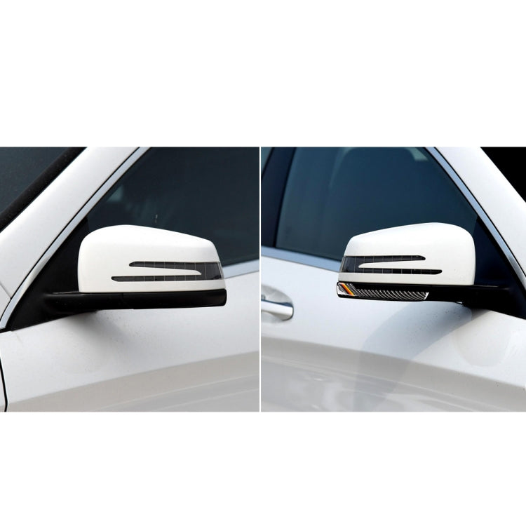 Car Carbon Fiber Rearview Mirror Anti-collision Strip D for Mercedes-Benz A/B/C/E Class/GLK/GLE/GLS/GLA/CLA, Left and Right Drive Universal