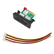 Car 12V Audio MP3 Player Decoder Board FM Radio TF Card USB AUX, with Bluetooth (Black)