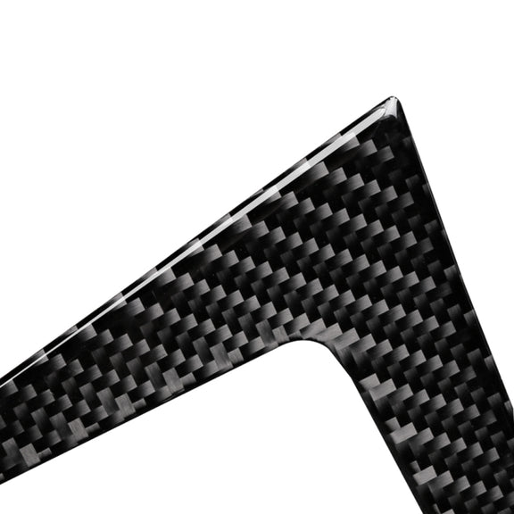 Car Carbon Fiber Water Cup Holder Decorative Sticker for BMW E70 X5 / E71 X6 2009-2013, Right Drive