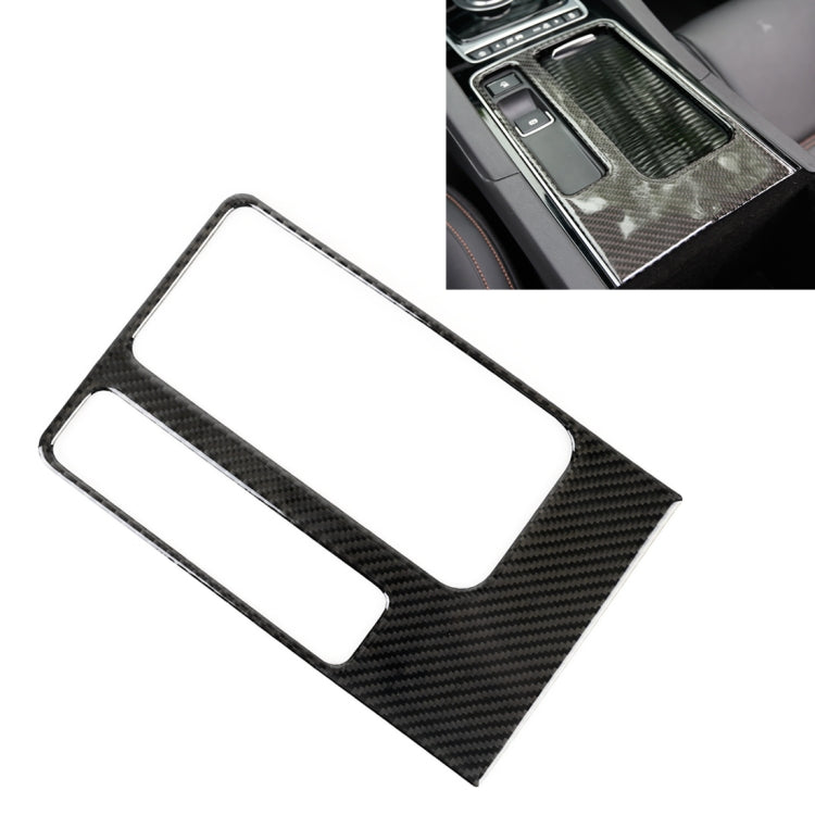 B Style Carbon Fiber Car Water Cup Decorative Sticker for Jaguar F-PACE 2016-2020