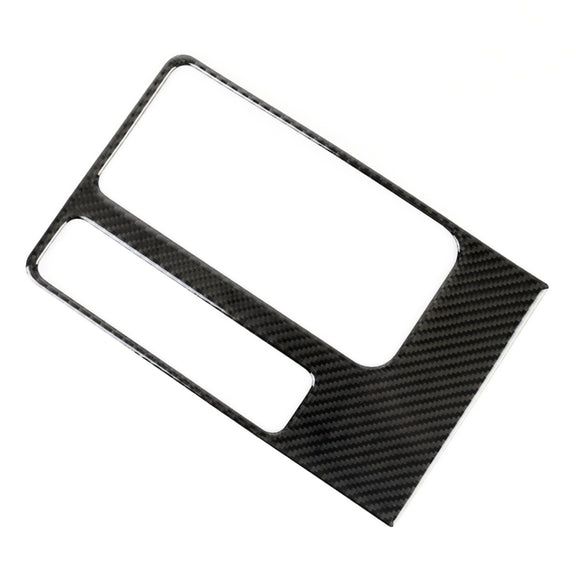 B Style Carbon Fiber Car Water Cup Decorative Sticker for Jaguar F-PACE 2016-2020