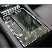 B Style Carbon Fiber Car Water Cup Decorative Sticker for Jaguar F-PACE 2016-2020