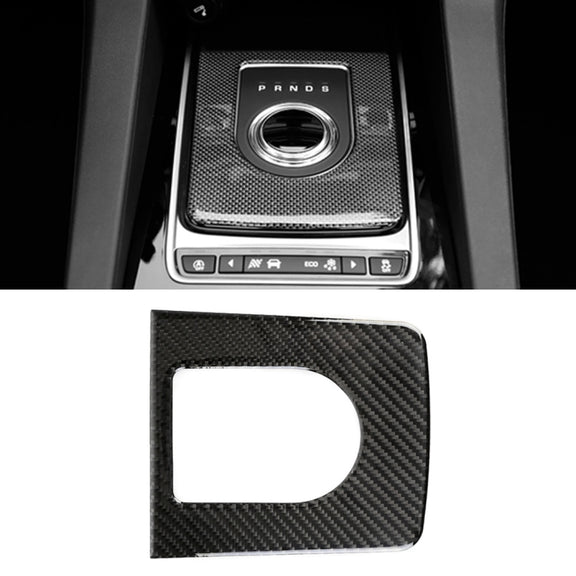 Carbon Fiber Car Gear Frame Decorative Sticker for Jaguar F-PACE 2016-2020