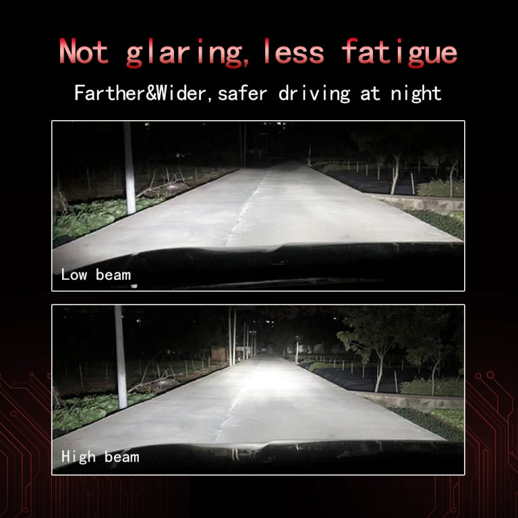 2 PCS P18 H7 DC11-30V 52W 6500K 6500LM Car LED Headlight Lamps