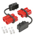 50Amp Battery Quick Connerctor Plug + Dust Cover for Car Caravan - Booster Cable & Clip by PMC TechLife | Online Shopping South Africa | PMC TechLife | Buy Now Pay Later Mobicred