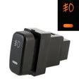 Car Fog Light On-Off Button Switch for Mitsubishi, without Cable - Car Switches by PMC TechLife | Online Shopping South Africa | PMC TechLife | Buy Now Pay Later Mobicred