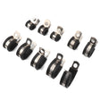 10 PCS Car Rubber Cushion Pipe Clamps Stainless Steel Clamps, Size: 3/2 inch (38mm) - Booster Cable & Clip by PMC TechLife | Online Shopping South Africa | PMC TechLife | Buy Now Pay Later Mobicred