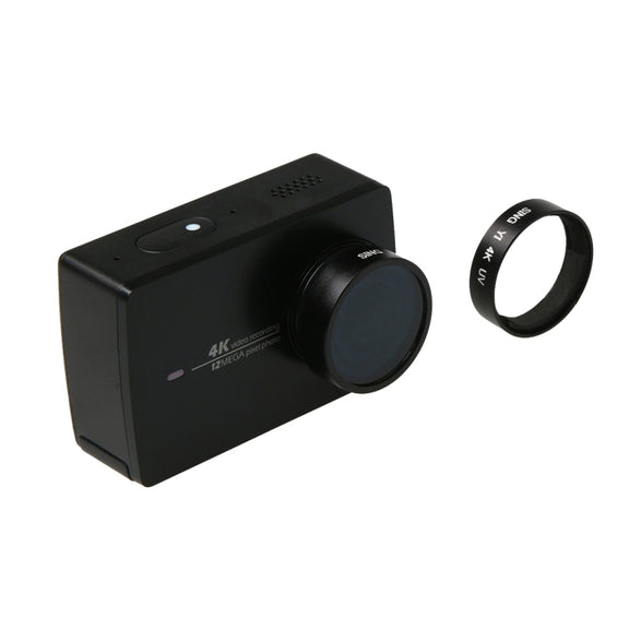 SING for Xiaomi Xiaoyi Yi II Sport Action Camera Proffesional 4K UV Filter(Black)