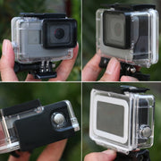 45m Water-resistant Housing Protective Case with Buckle Basic Mount & Screw for GoPro HERO6 Black / HERO5 Black / HERO7 Black