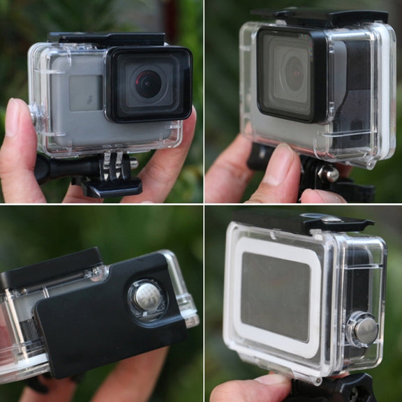 45m Water-resistant Housing Protective Case with Buckle Basic Mount & Screw for GoPro HERO6 Black / HERO5 Black / HERO7 Black