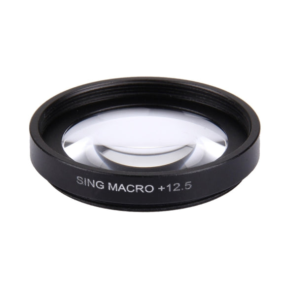 JUNESTAR Proffesional 37mm 12.5X Macro Lens Filter + Lens Protective Cap for GoPro & Xiaomi Xiaoyi Yi Sport Action Camera