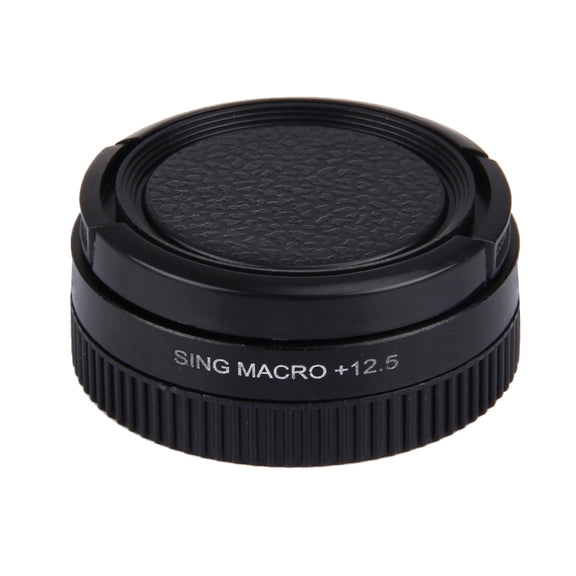 JUNESTAR Proffesional 37mm 12.5X Macro Lens Filter + Lens Protective Cap for GoPro & Xiaomi Xiaoyi Yi Sport Action Camera