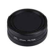 JUNESTAR for Xiaomi Xiaoyi Yi II 4K Sport Action Camera Proffesional 37mm CPL Filter + Lens Protective Cap