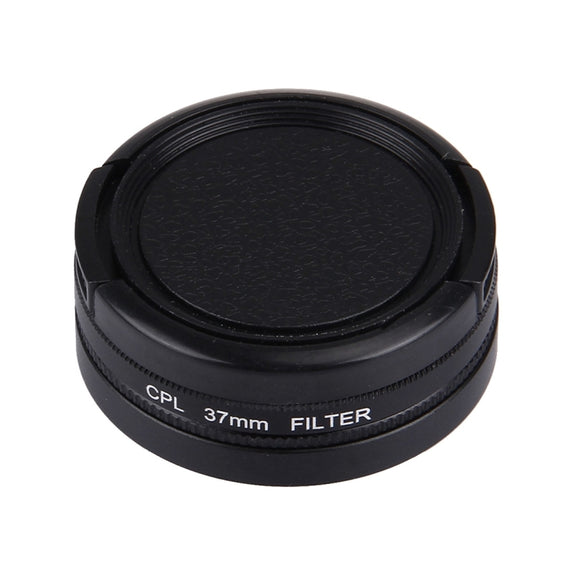 JUNESTAR for Xiaomi Xiaoyi Yi II 4K Sport Action Camera Proffesional 37mm CPL Filter + Lens Protective Cap