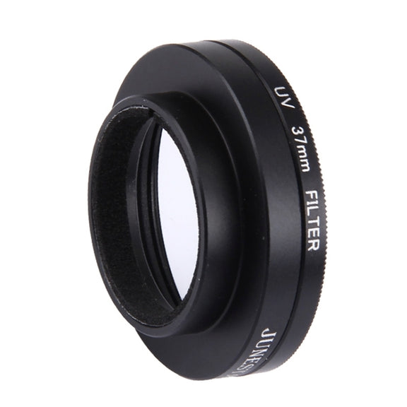 JUNESTAR for Xiaomi Xiaoyi Yi II 4K Sport Action Camera Proffesional 37mm UV Filter + Lens Protective Cap