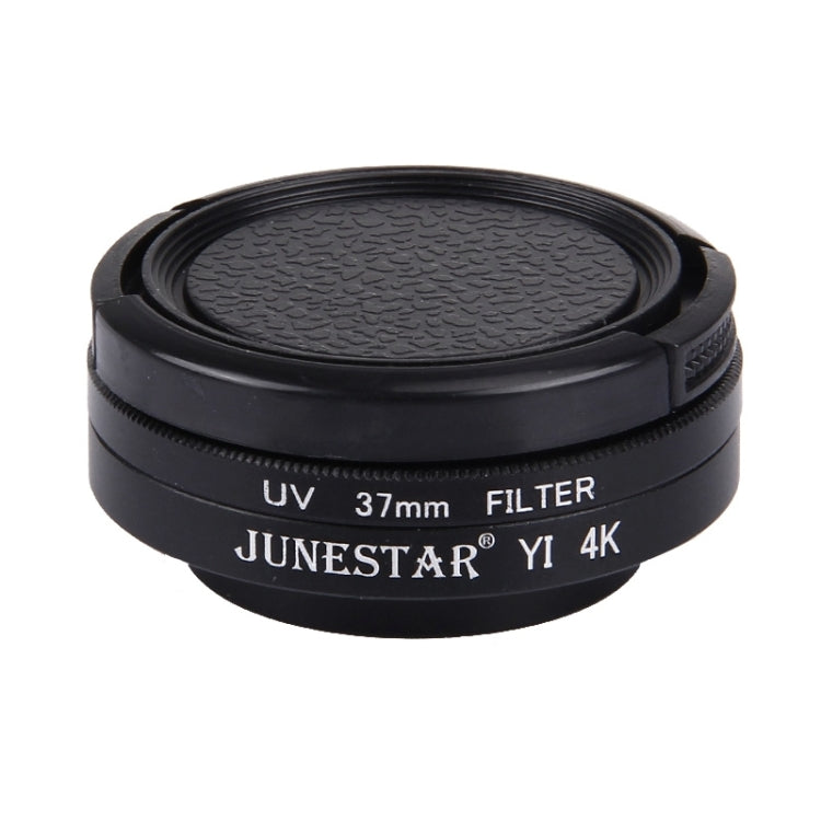 JUNESTAR for Xiaomi Xiaoyi Yi II 4K Sport Action Camera Proffesional 37mm UV Filter + Lens Protective Cap