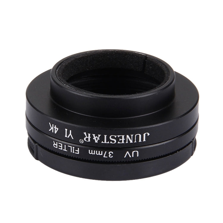 JUNESTAR for Xiaomi Xiaoyi Yi II 4K Sport Action Camera Proffesional 37mm UV Filter + Lens Protective Cap