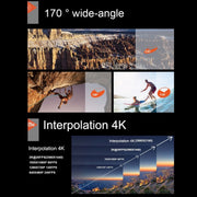 F60 2.0 inch Screen 170 Degrees Wide Angle WiFi Sport Action Camera Camcorder with Water-resistant Housing Case, Support 64GB Micro SD Card(Black)