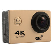 F60 2.0 inch Screen 170 Degrees Wide Angle WiFi Sport Action Camera Camcorder with Water-resistant Housing Case, Support 64GB Micro SD Card(Gold)