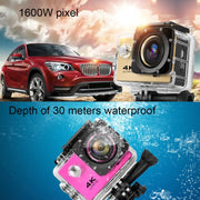 F60 2.0 inch Screen 170 Degrees Wide Angle WiFi Sport Action Camera Camcorder with Water-resistant Housing Case, Support 64GB Micro SD Card(White)