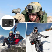 F60 2.0 inch Screen 170 Degrees Wide Angle WiFi Sport Action Camera Camcorder with Water-resistant Housing Case, Support 64GB Micro SD Card(White)