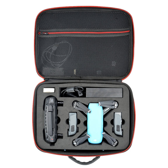 PU EVA Shockproof Water-resistant Portable Case for DJI SPARK and Accessories, Size: 29cm x 21cm x 11cm(Black)