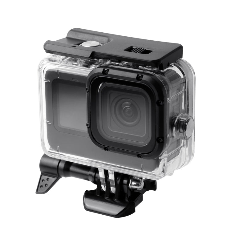 Water-resistant Case + Touch Back Cover + Purple Red Pink Lens Filter for GoPro HERO10 Black / HERO9 Black