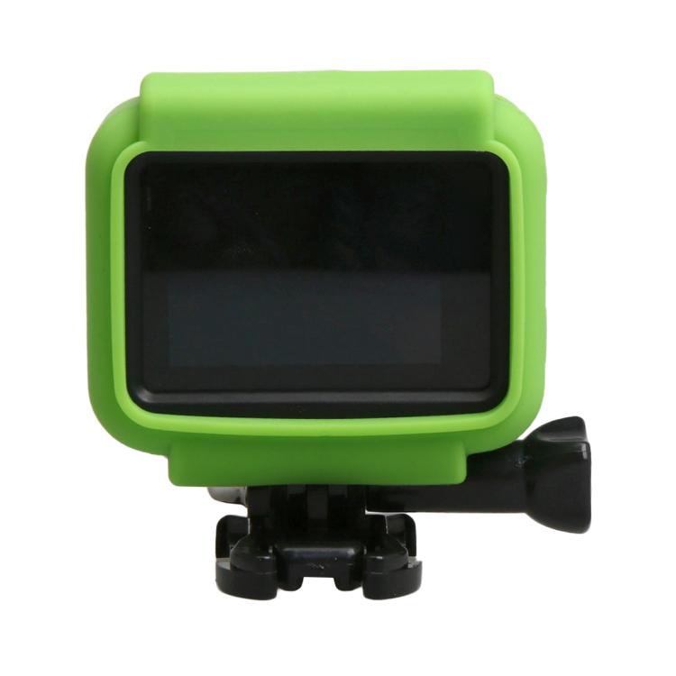 Original for GoPro HERO5 Silicone Border Frame Mount Housing Protective Case Cover Shell(Green)