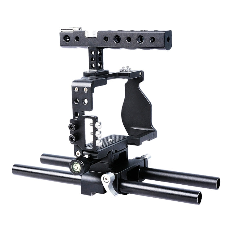 YELANGU YLG0905A Camera Video Cage Handle Stabilizer for Sony A6000/A6300/A6400/A6500(Black)