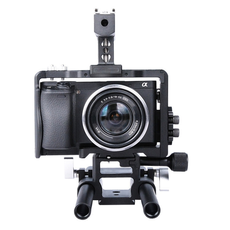 YELANGU YLG0905A Camera Video Cage Handle Stabilizer for Sony A6000/A6300/A6400/A6500(Black)
