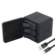 RUIGPRO USB Triple Batteries Housing Charger Box with USB Cable & LED Indicator Light for GoPro HERO6 /5(Black) - Charger by RUIGPRO | Online Shopping South Africa | PMC TechLife | Buy Now Pay Later Mobicred