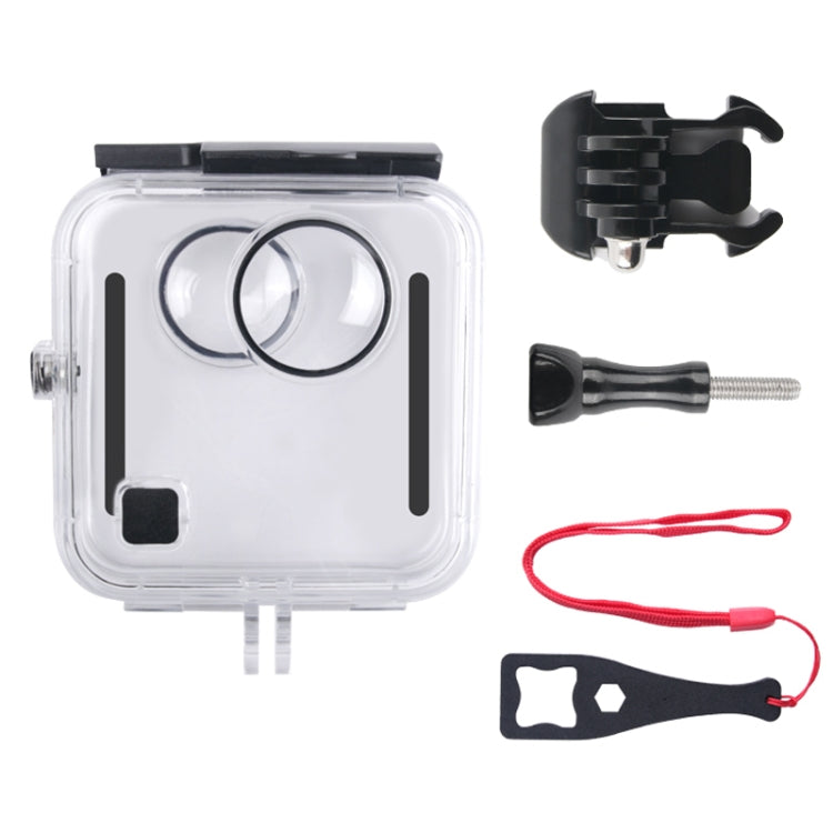 40m Water-resistant Housing Protective Case  for GoPro Fusion, with Buckle Basic Mount & Screw & Wrench