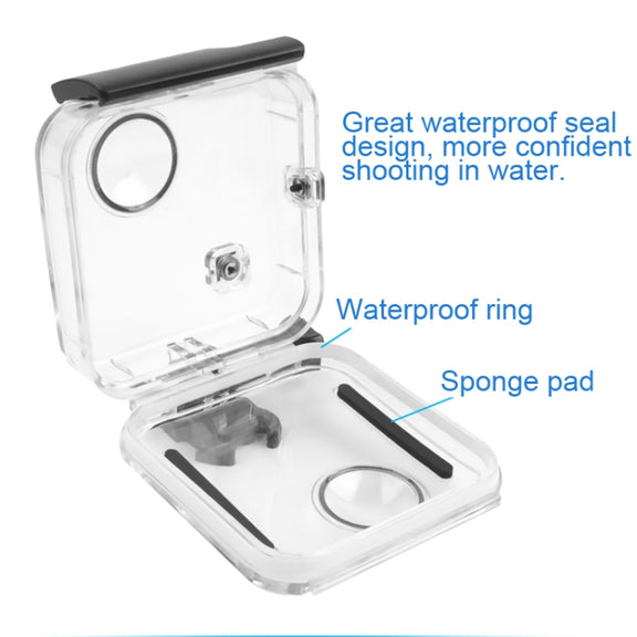 40m Water-resistant Housing Protective Case  for GoPro Fusion, with Buckle Basic Mount & Screw & Wrench