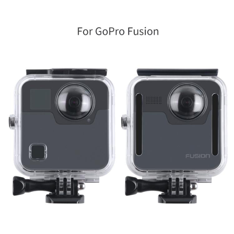 40m Water-resistant Housing Protective Case  for GoPro Fusion, with Buckle Basic Mount & Screw & Wrench