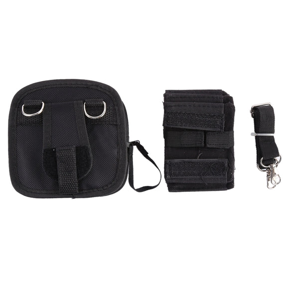 9PCS Nylon Filter Bag with Strap, Size:14��12��6cm(Black)