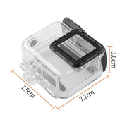 GP452 Water-resistant Case + Touch Back Cover for GoPro HERO7 White / Silver