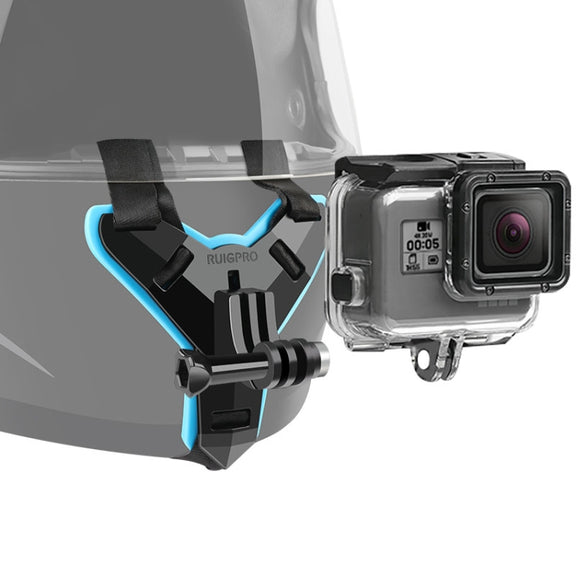 Helmet Belt Mount + Water-resistant Housing Protective Case for GoPro HERO7 Black /6 /5