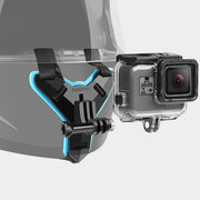 Helmet Belt Mount + Water-resistant Housing Protective Case for GoPro HERO7 Black /6 /5