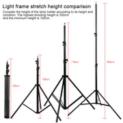 3m Height Professional Photography Metal Lighting Stand Spring Buffer Holder for Studio Flash Light