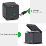 RUIGPRO 5V 3A QC 3.0 + PD Quick Charger Power Adapter for DJI OSMO Action, US Plug