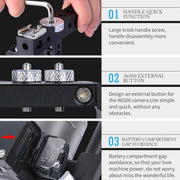 YELANGU C6 Camera Video Cage Stabilizer for Sony A6000 / A6300 / A6500 / A6400 (Black)