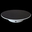 25cm 360 Degree Electric Rotating Turntable Display Stand Video Shooting Props Turntable for Photography, Load 3kg, Powered by Battery(Black White) - free shipping - PMc TechLife - Order now!