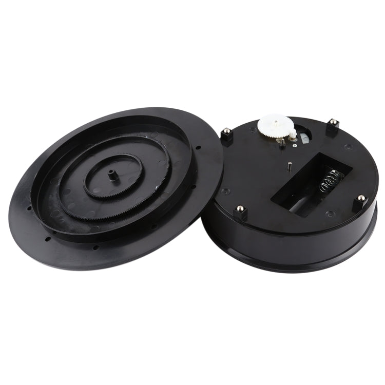 20cm 360 Degree Electric Rotating Turntable Display Stand Photography Video Shooting Props Turntable, Load 1.5kg, Powered by Battery & USB(Black)
