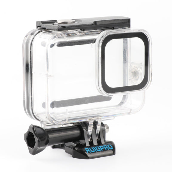 RUIGPRO for GoPro HERO8 Black 45m Water-resistant Housing Protective Case with Buckle Basic Mount & Screw(Transparent)