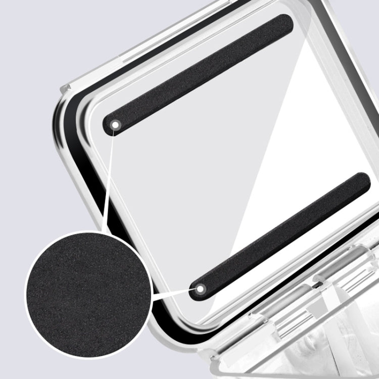 RUIGPRO for GoPro HERO8 Black 45m Water-resistant Housing Protective Case with Buckle Basic Mount & Screw(Transparent)