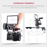 YELANGU C9-A YLG0911A Handle Video Camera Cage Stabilizer for DJI BMPCC 4K(Black)