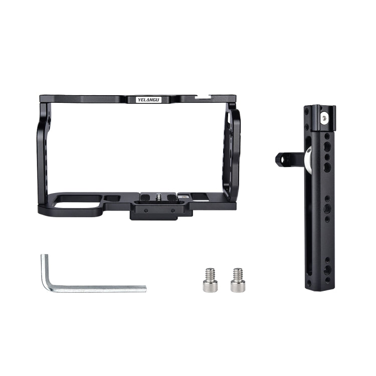 YELANGU C9-A YLG0911A Handle Video Camera Cage Stabilizer for DJI BMPCC 4K(Black)